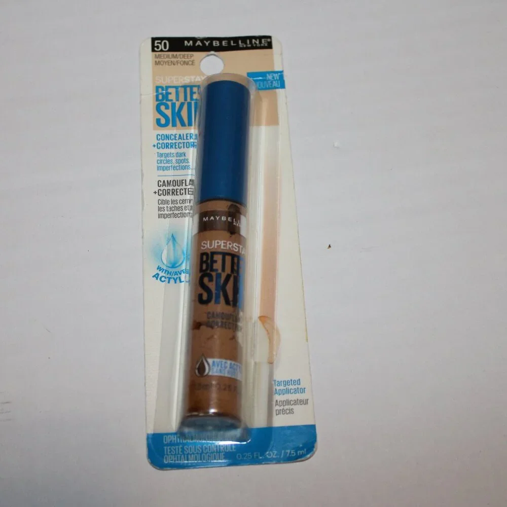 Maybelline Super Stay Better Skin Concealer .25 oz Medium Makeup Coverup Cream